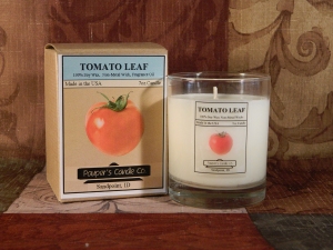 Our Tomato Leaf soy candle is a wonderful reminder of Summer